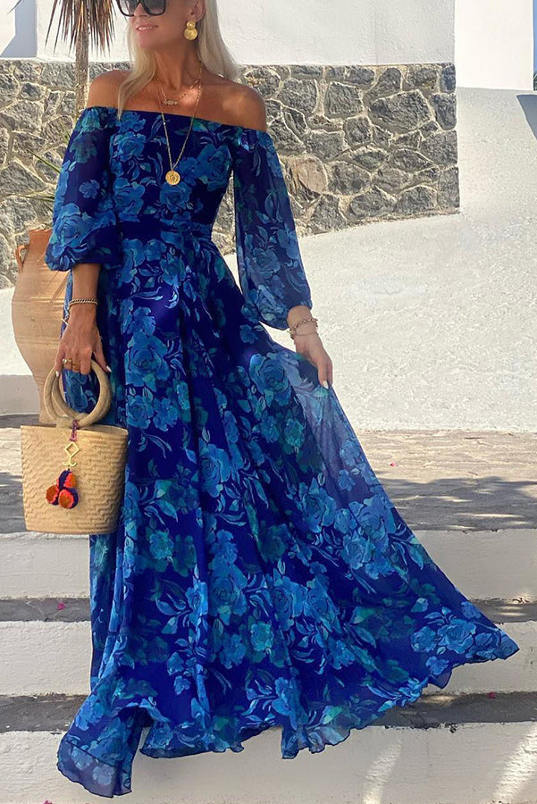 Calista - Floral Off-Shoulder Maxi Dress