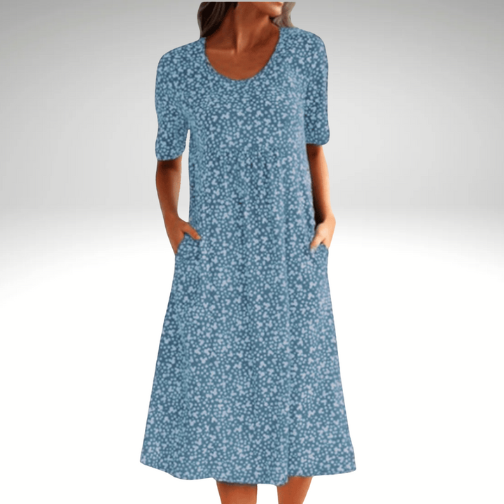Arabella - Floral Elegance Midi Dress