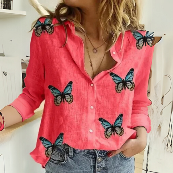 Corinne – Vintage Bloom Floral Blouse