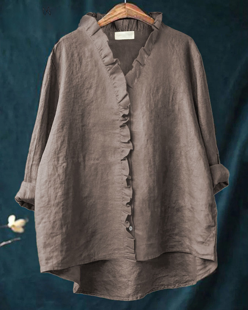 Charlotte - Effortless Comfort Ruffle Shirt