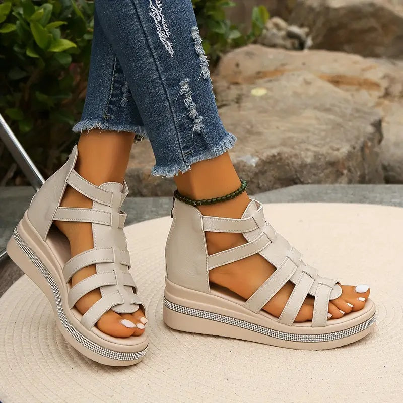 Daniela - Elegant Wedge Sandals