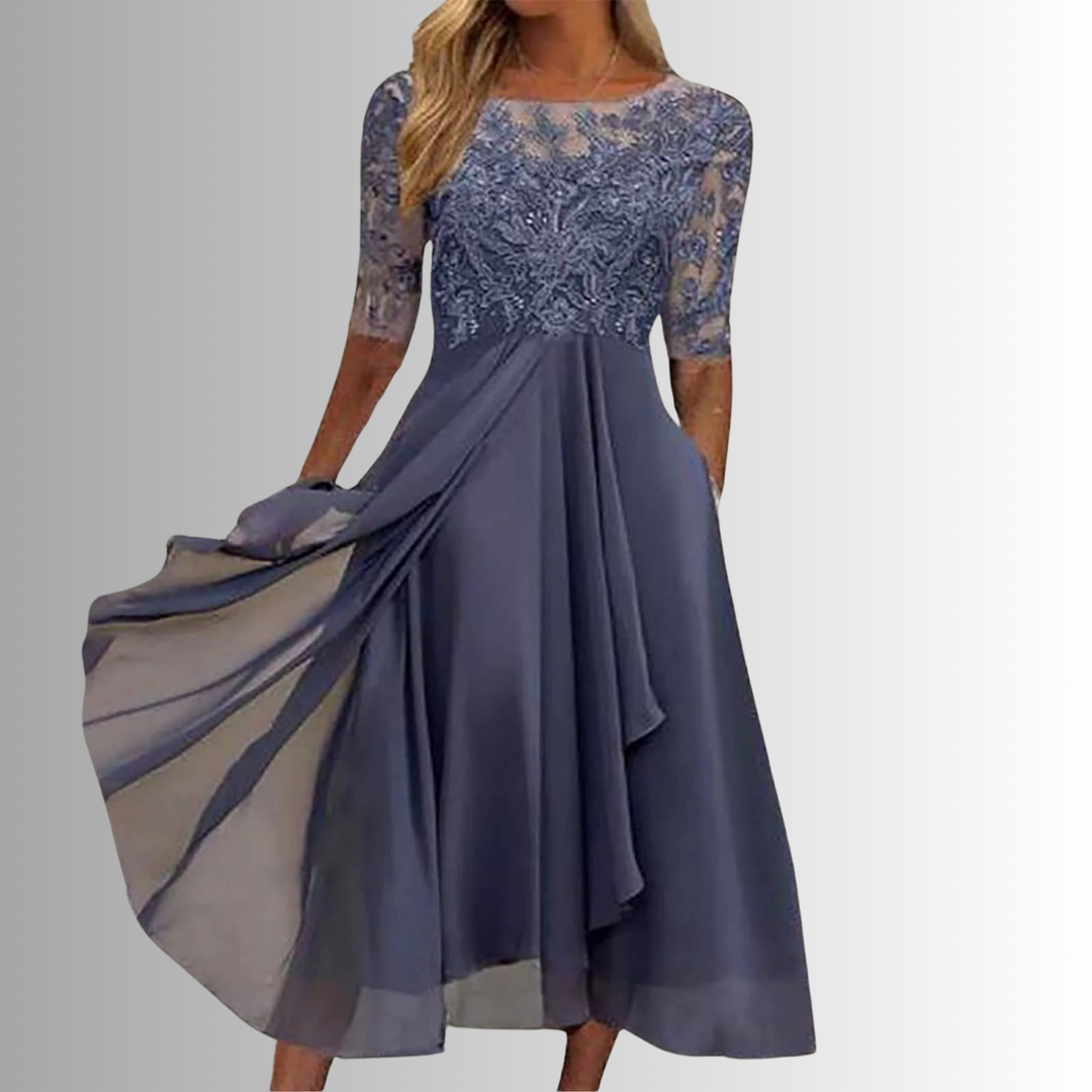 Rhonda - Elegant Embroidered Dress