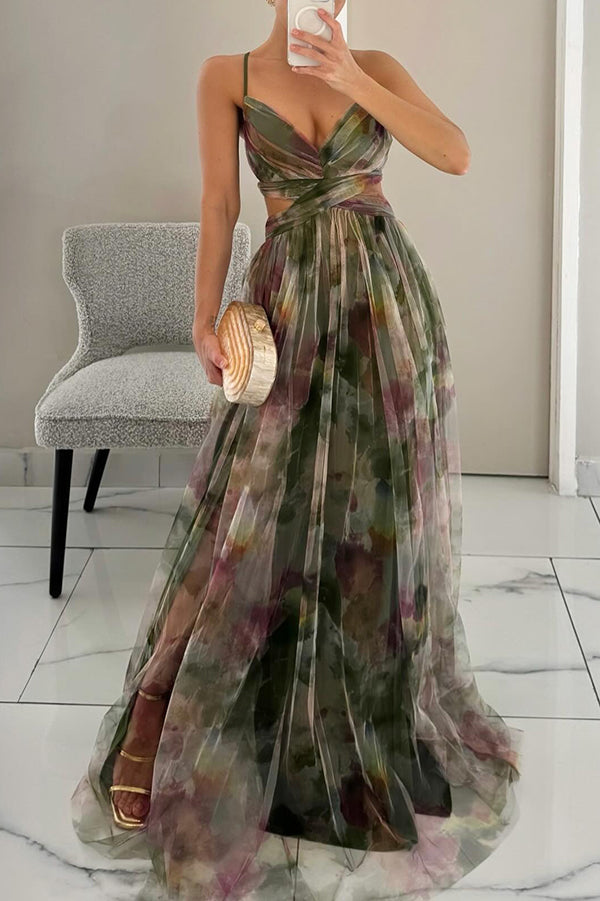Alexa - Elegant Flowing Maxi Dress