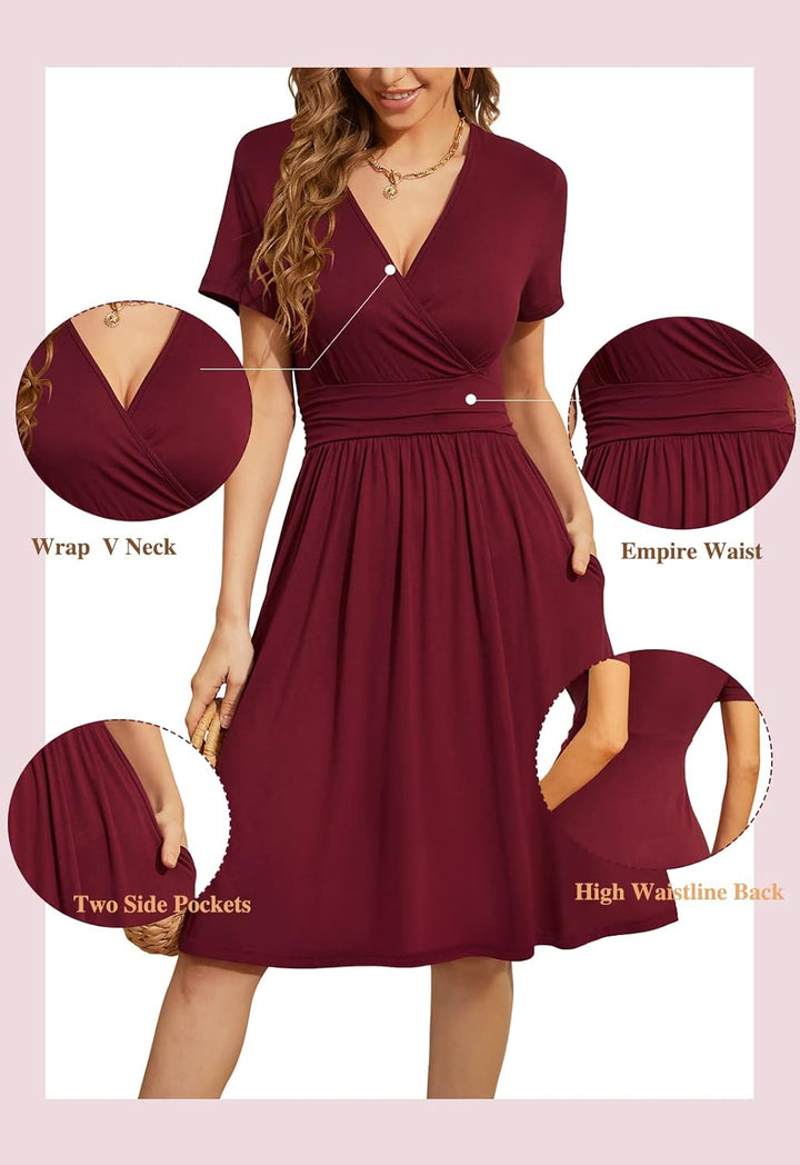 Arielle - Chick V-Neck Wrap Dress