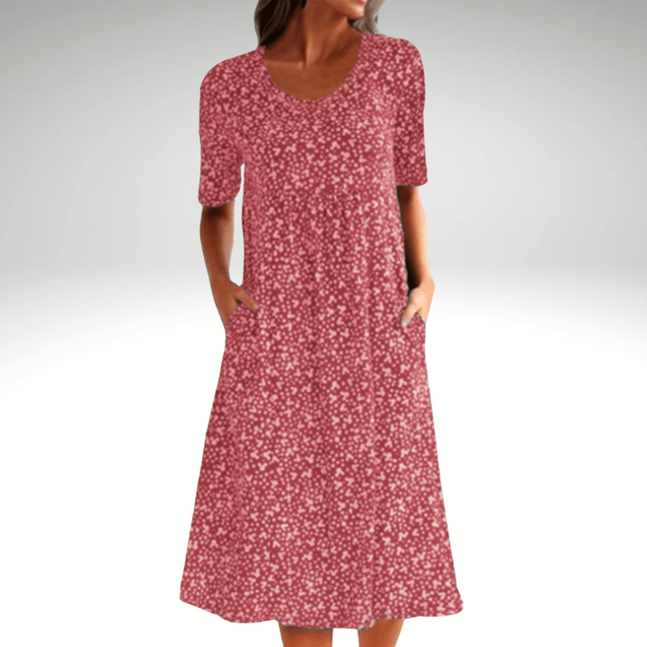 Arabella - Floral Elegance Midi Dress