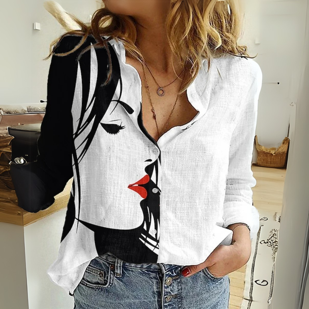 Lara – Elegant Whispering Wings Blouse