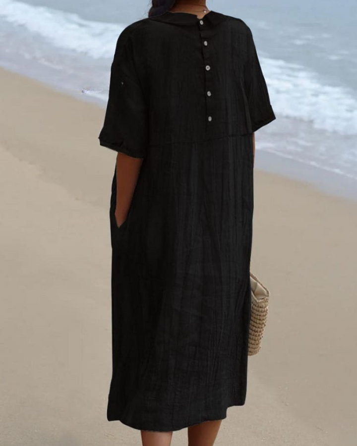 Madeline - Lazy Sun V-Neck Flowy Dress
