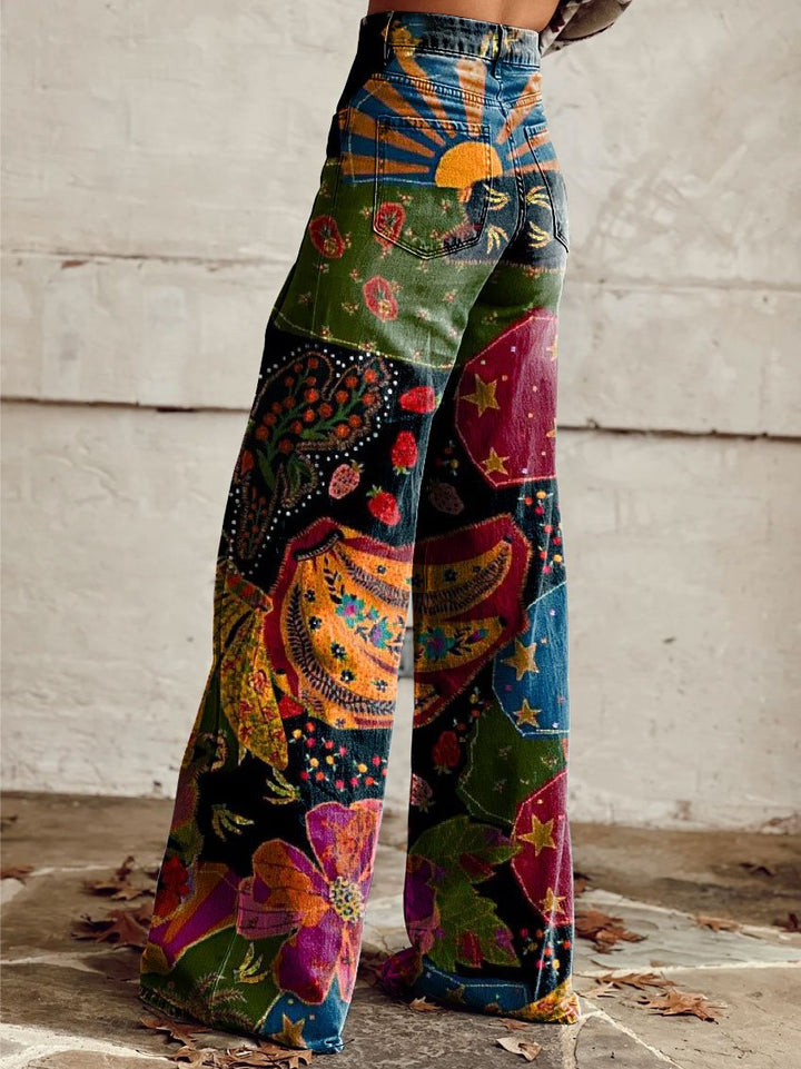 Rachel - Soft-touch Boho Vintage Pants