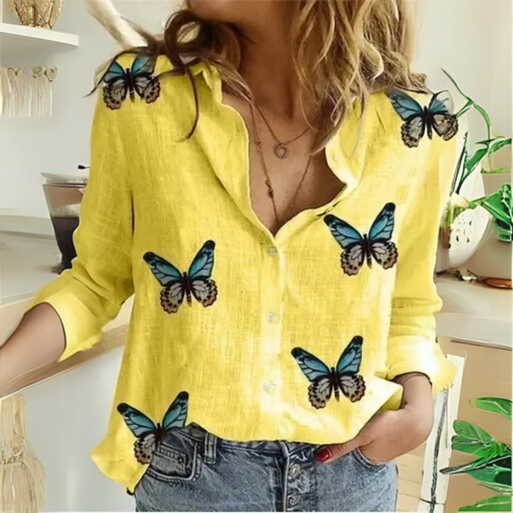 Corinne – Vintage Bloom Floral Blouse