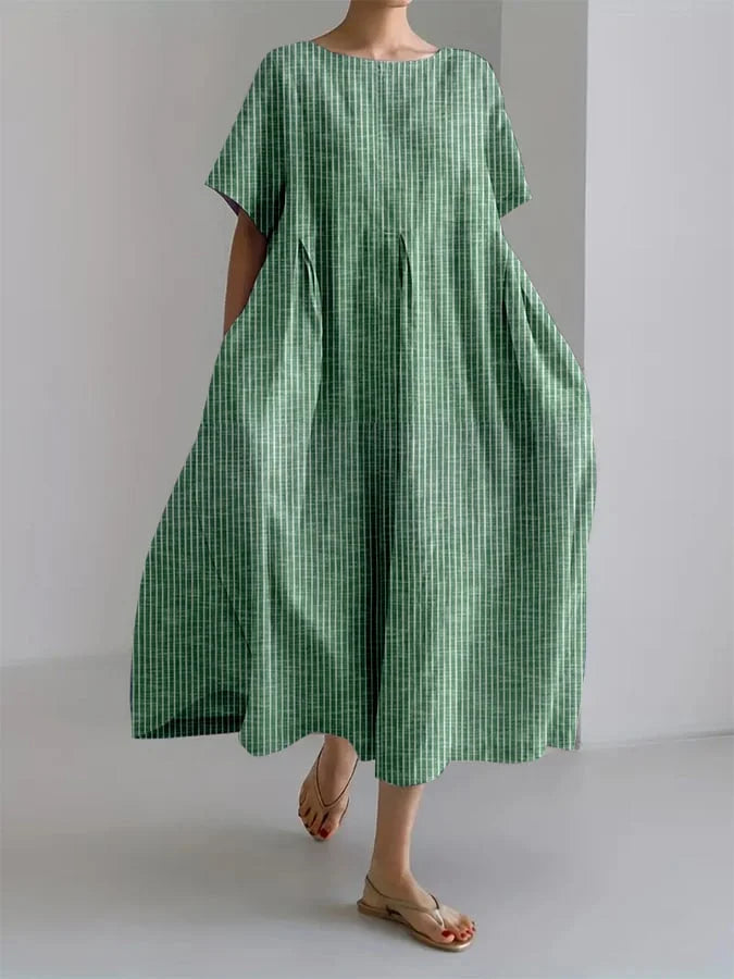 Eleanor - Retro Stripes Loose Dress