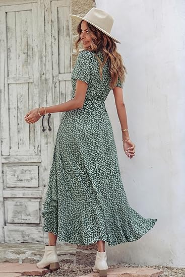 Solène - Tropical Whirl Midi Dress