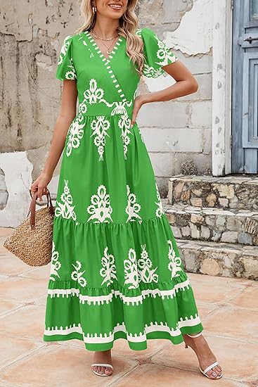 Azalea - Boho Floral Tiered Maxi Dress