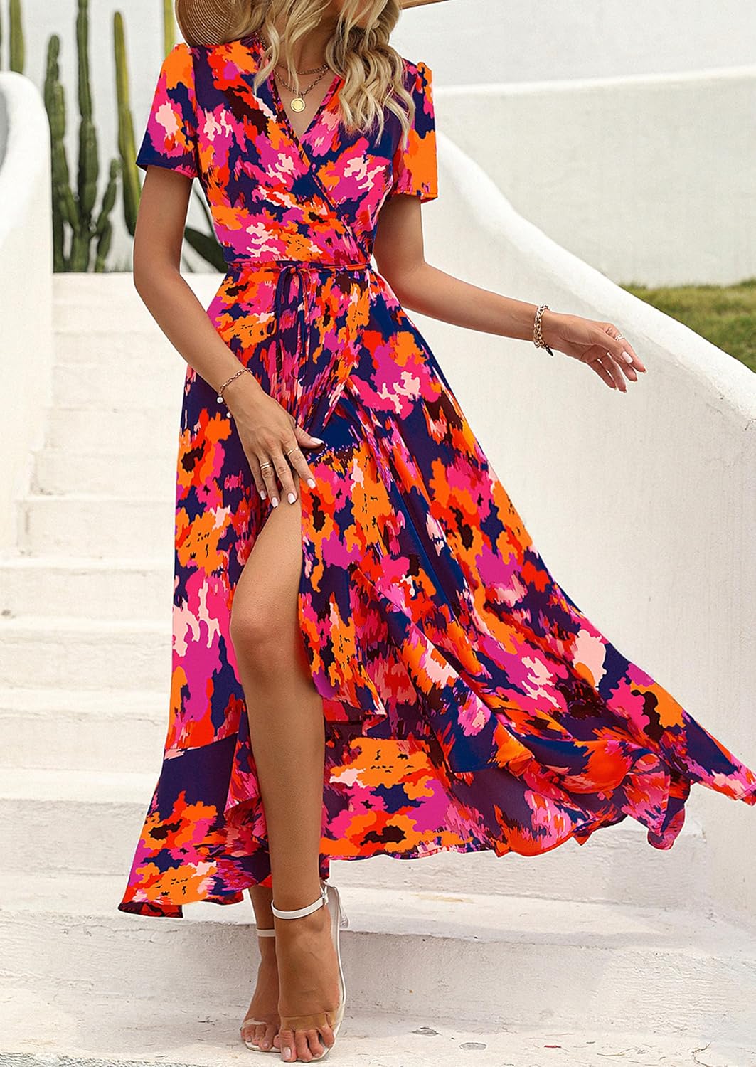 Solène - Tropical Whirl Midi Dress