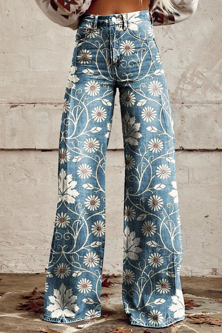 Veronica - Petal Drift Boho Vintage Pants