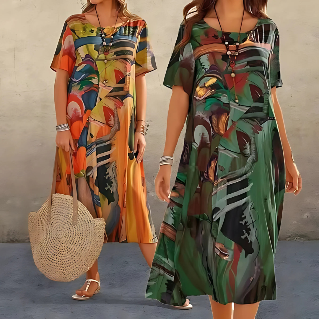 Colora - Elegant Floral Dress
