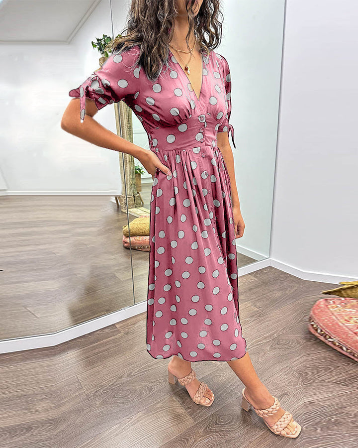 Eveline – Playful Elegance Polka Dress