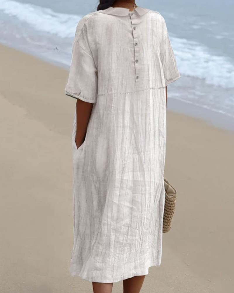 Madeline - Lazy Sun V-Neck Flowy Dress