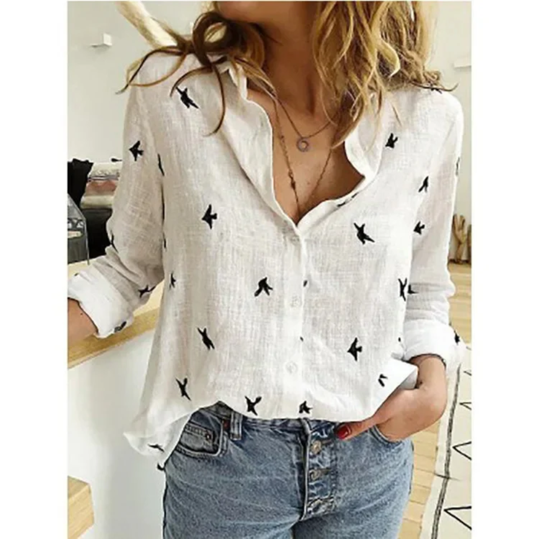Corinne – Vintage Bloom Floral Blouse