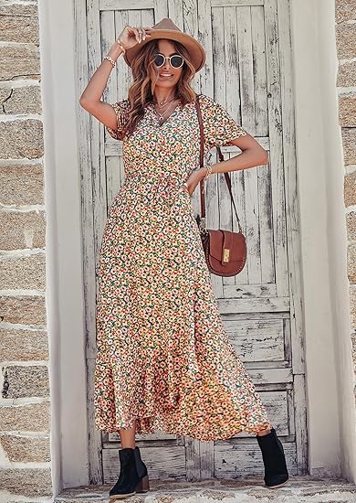 Solène - Tropical Whirl Midi Dress