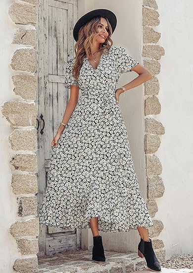 Solène - Tropical Whirl Midi Dress