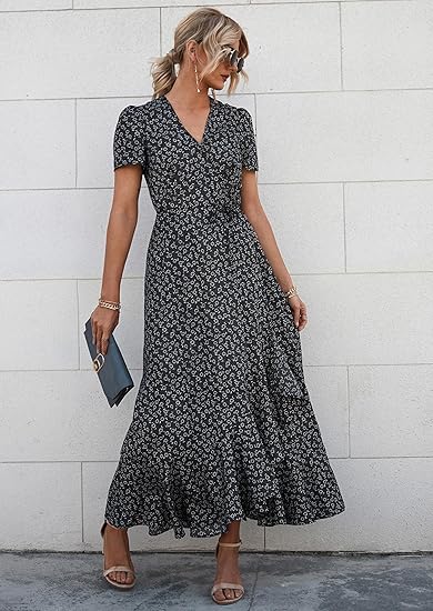 Solène - Tropical Whirl Midi Dress