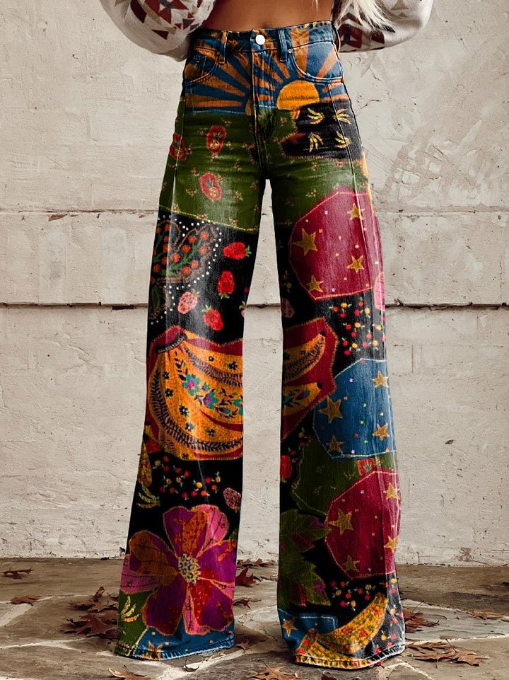 Rachel - Soft-touch Boho Vintage Pants