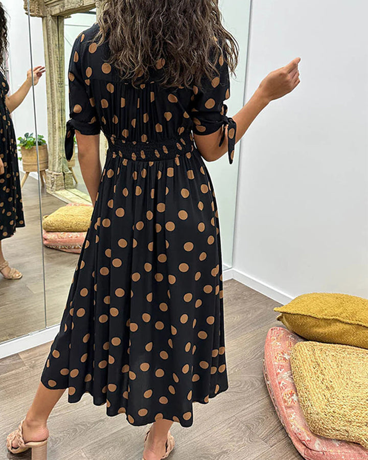Eveline – Playful Elegance Polka Dress