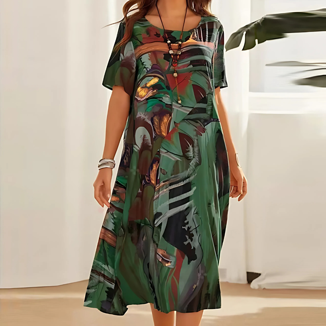 Colora - Elegant Floral Dress