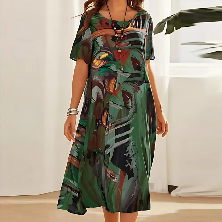 Colora - Elegant Floral Dress