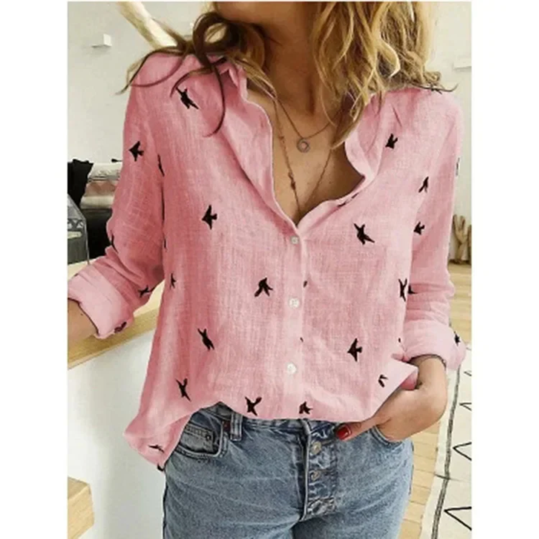 Corinne – Vintage Bloom Floral Blouse