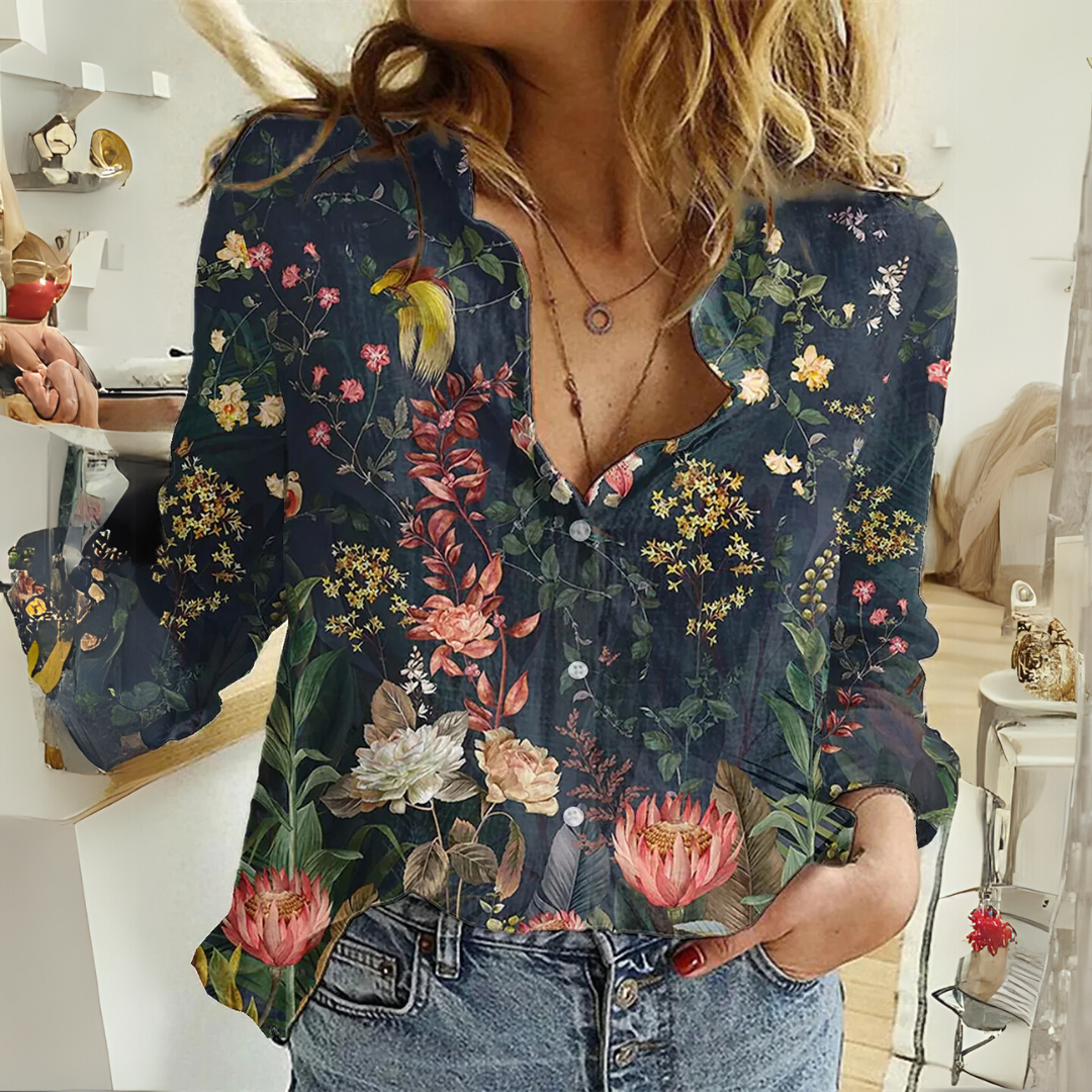 Lara – Elegant Whispering Wings Blouse