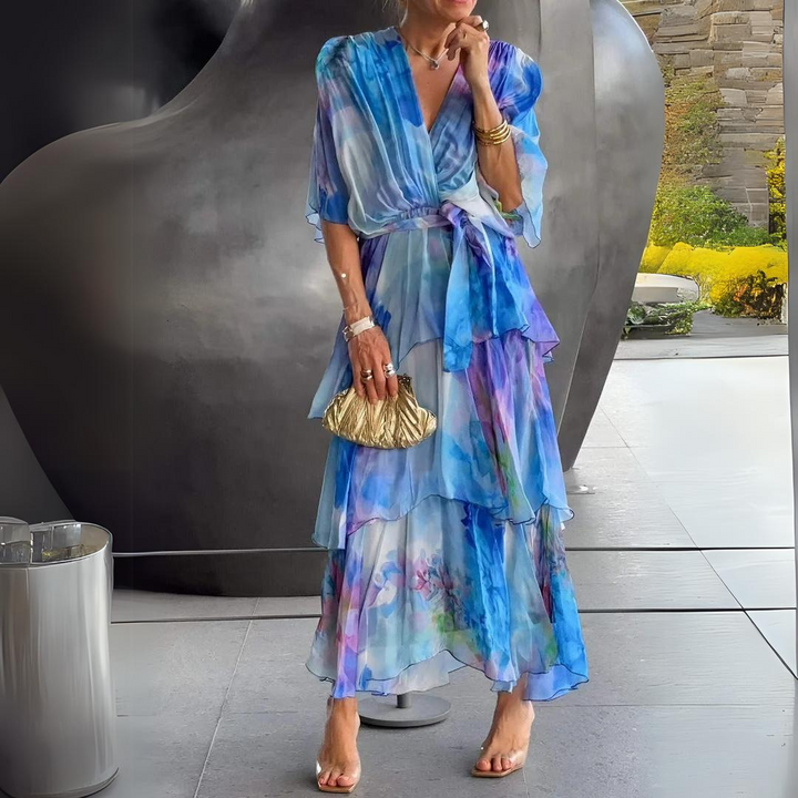Belle - Elegant Tiered Midi Dress