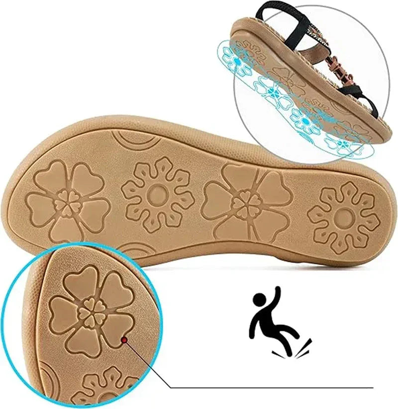Solina – Beaded Comfort Sandals