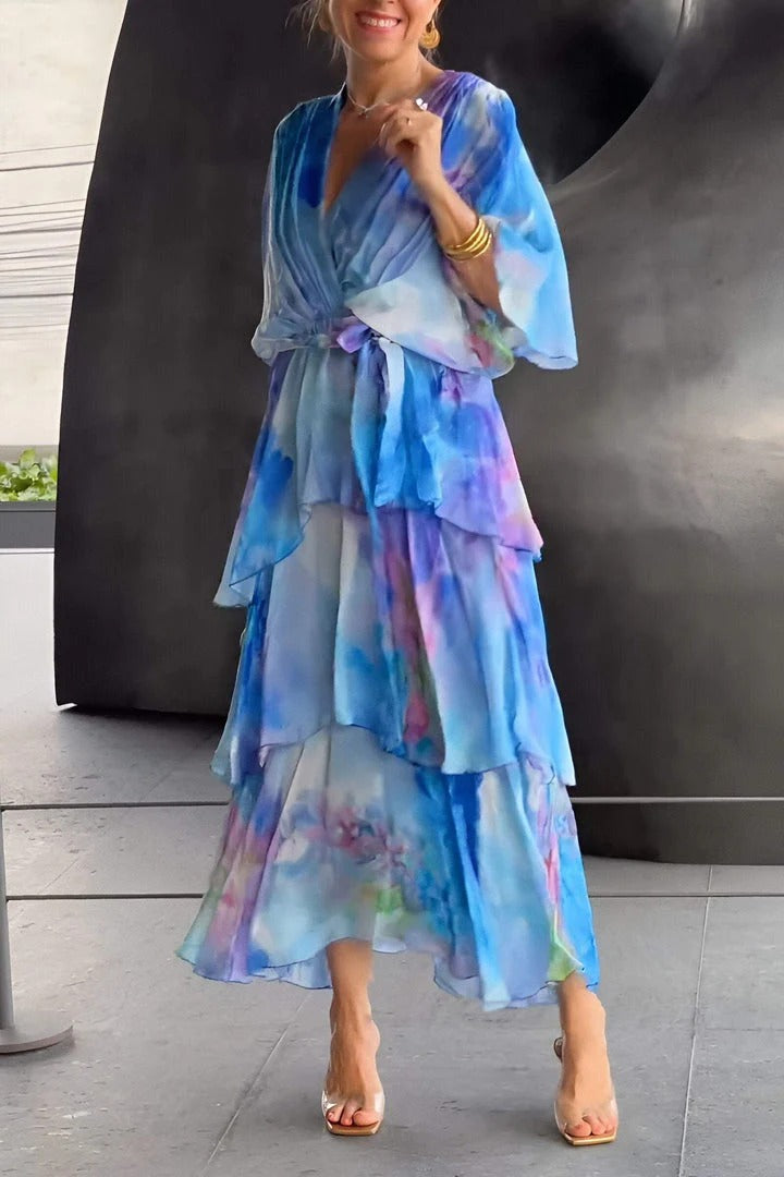 Belle - Elegant Tiered Midi Dress