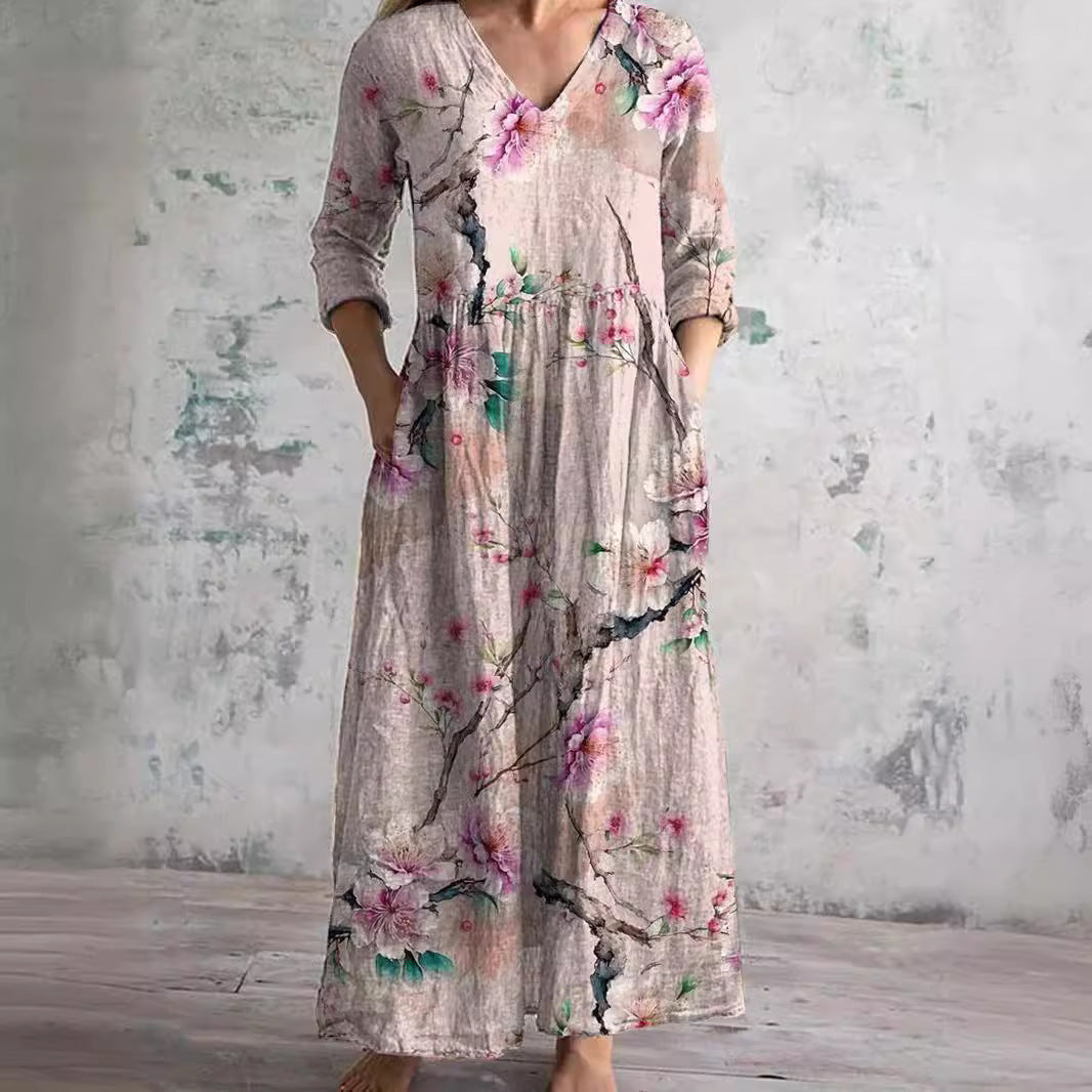 Blaire - Soft Floral Maxi Dress
