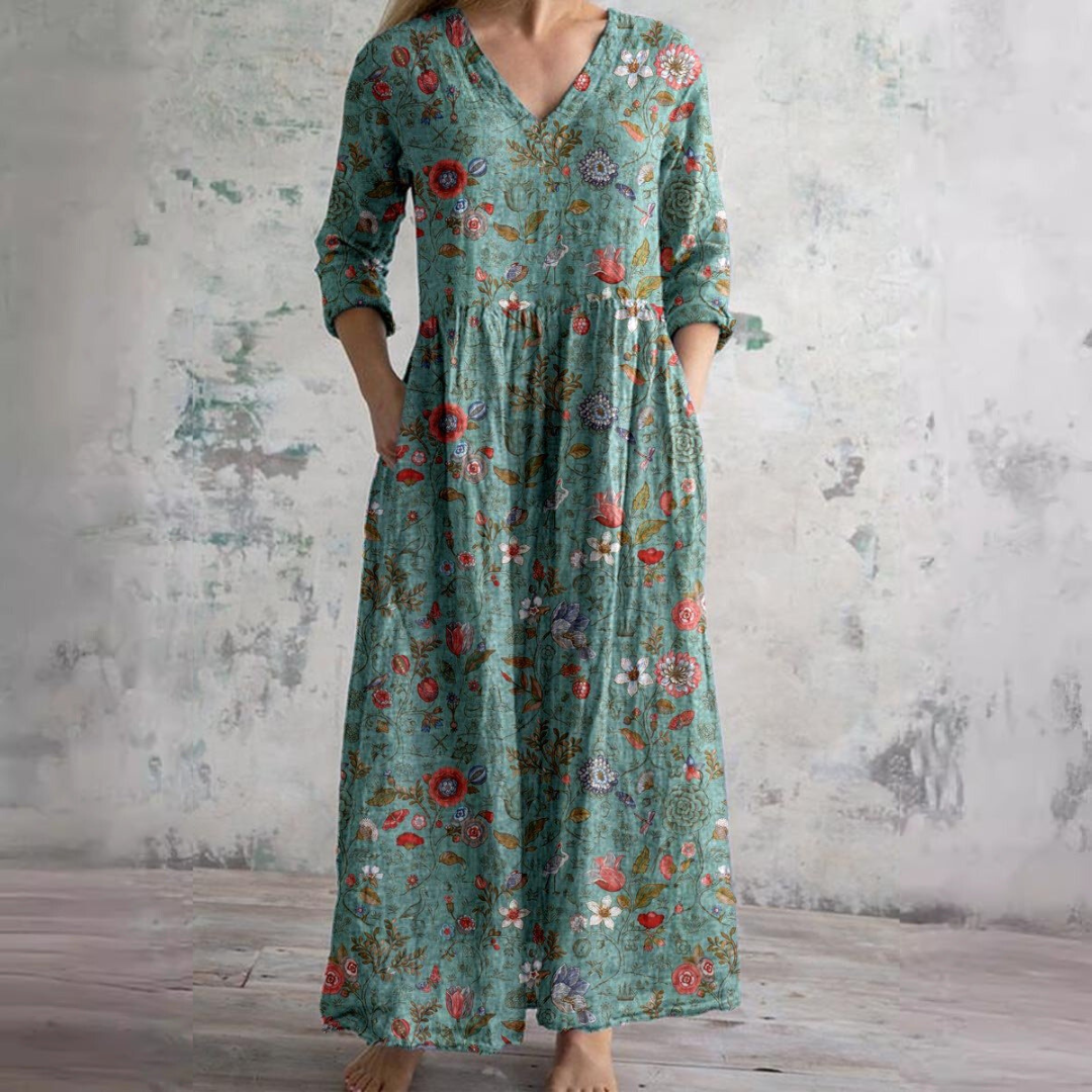 Blaire - Soft Floral Maxi Dress