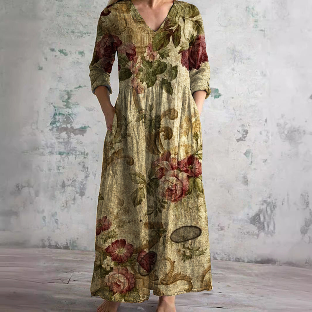 Blaire - Soft Floral Maxi Dress