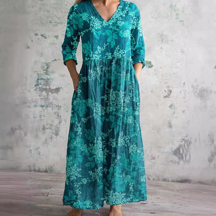 Rylee – Vintage Charm Maxi Dress