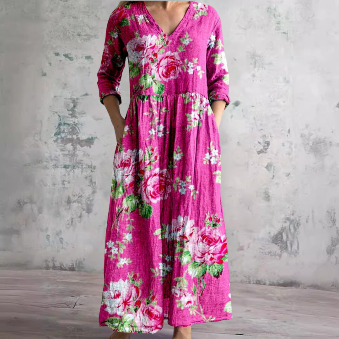 Blaire - Soft Floral Maxi Dress