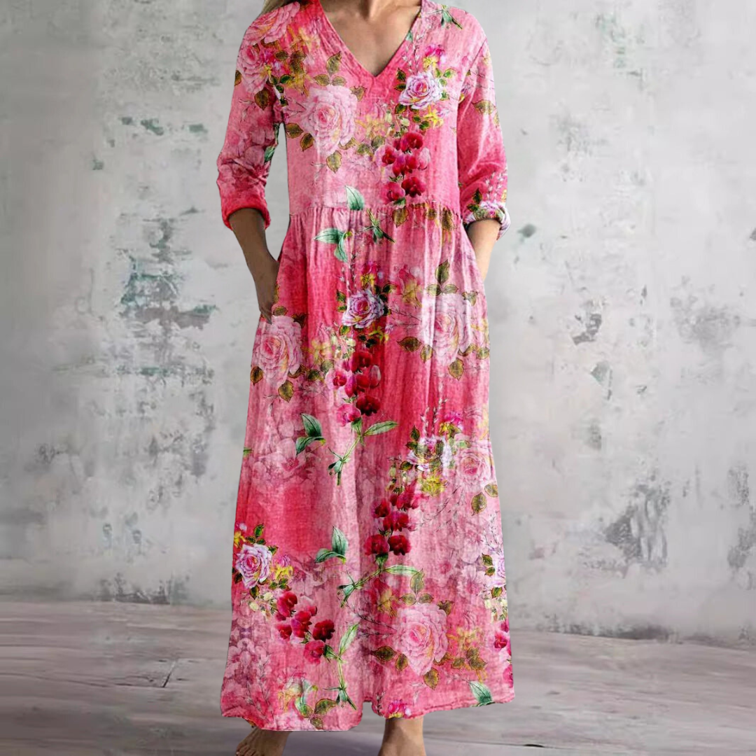 Rylee – Vintage Charm Maxi Dress