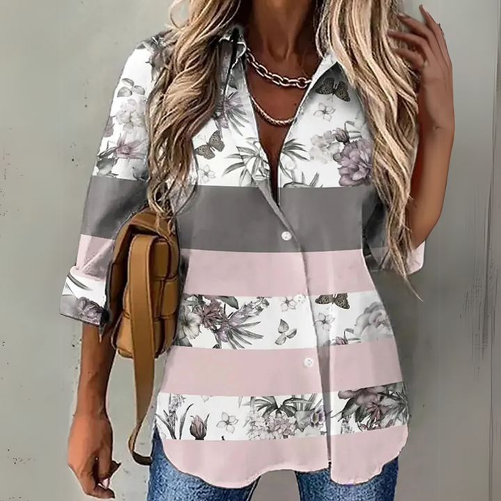 Helena - Casual Floral Blouse