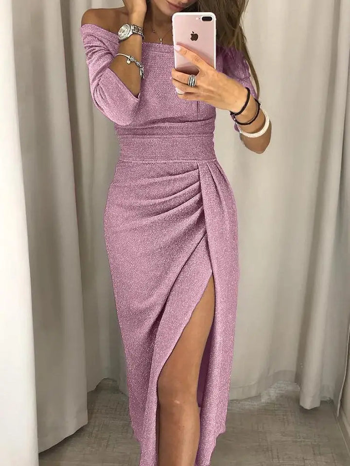 Celestine - Glamour Slit Dress