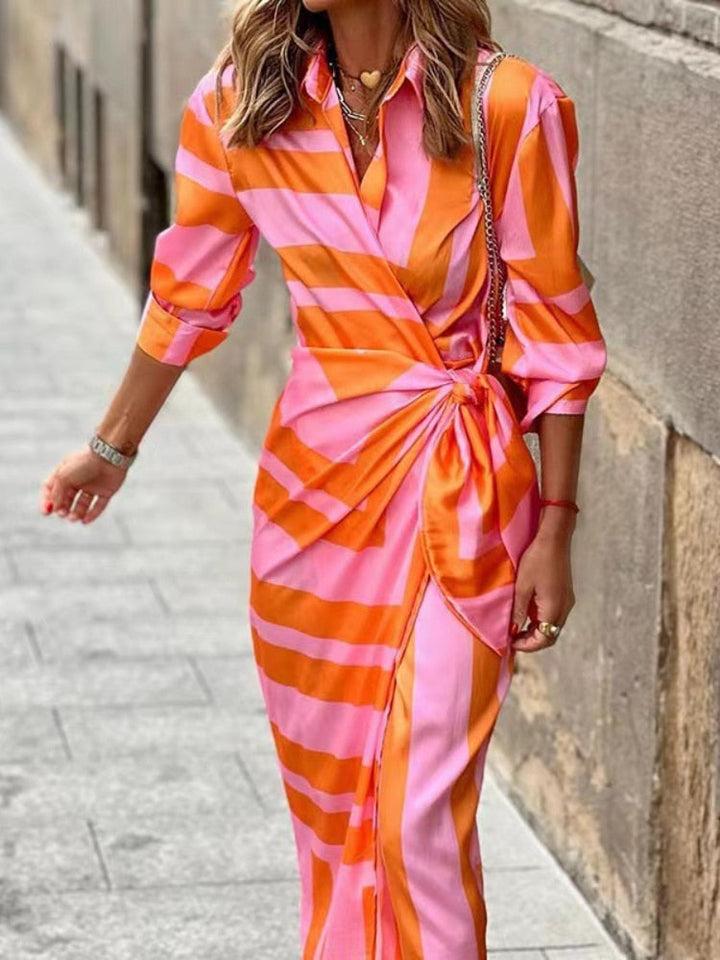 Lyla - Elegant Floral Wrap Dress
