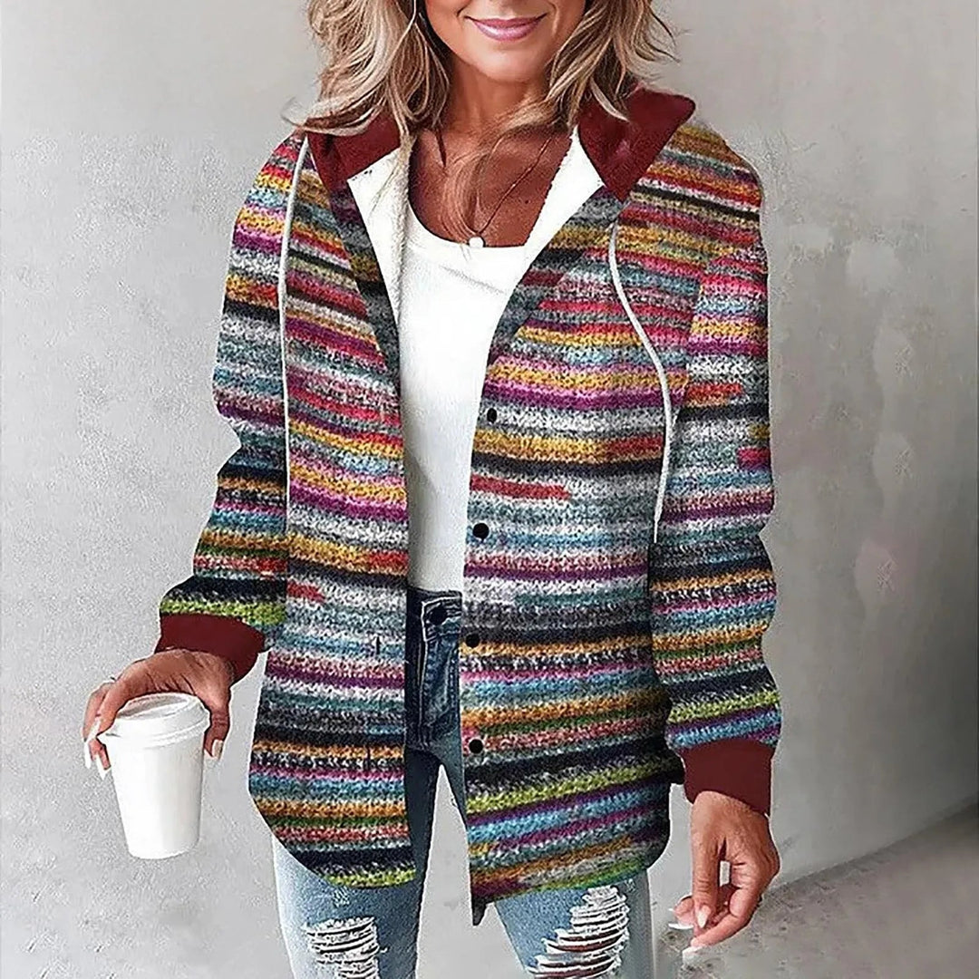 Raven – Cozy Plaid Hoodie