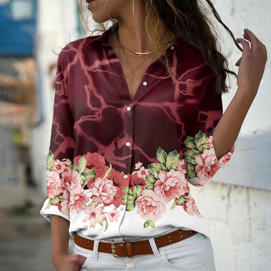 Ellie - Chic Fashion Print Blouse