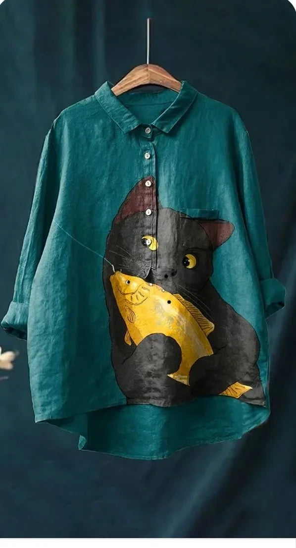 Juliet – Purrfectly Chic Shirt