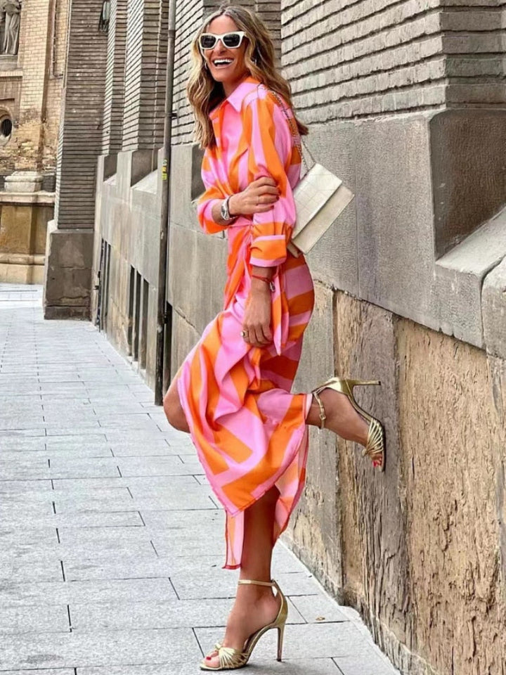 Lyla - Elegant Floral Wrap Dress