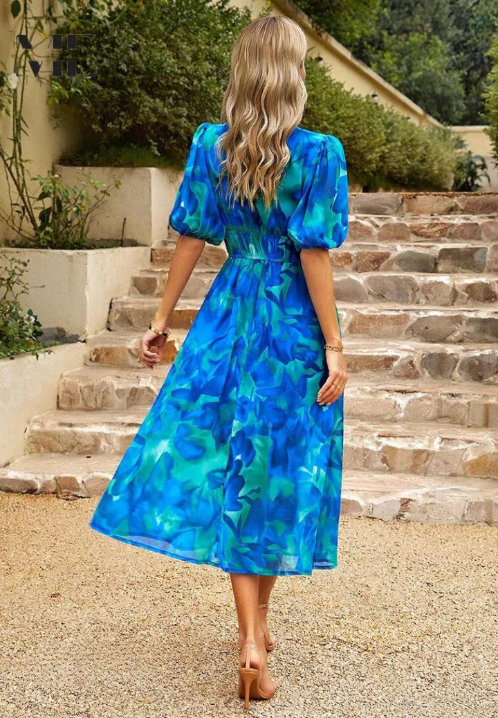 Monica - Elegant Floral Dress