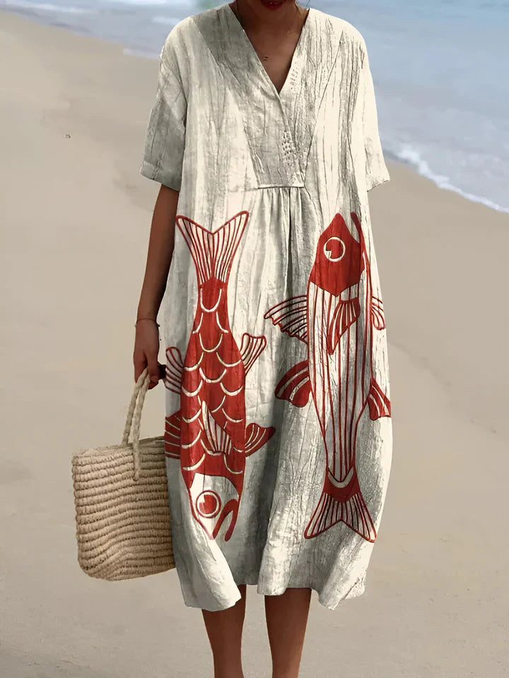 Aliza – Soft Pattern Day Dress