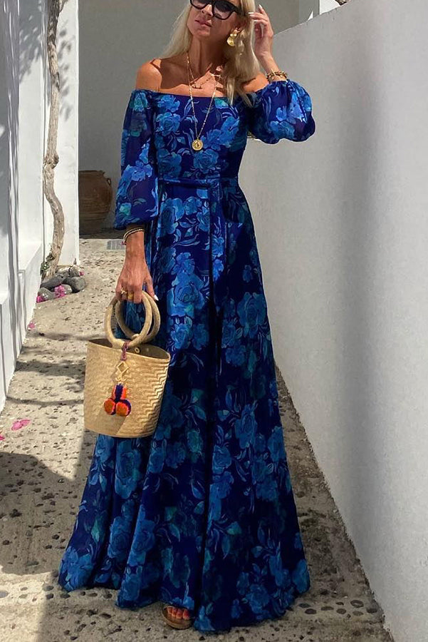 Calista - Floral Off-Shoulder Maxi Dress